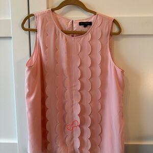 Banana Republic Light Pink Scallop Blouse